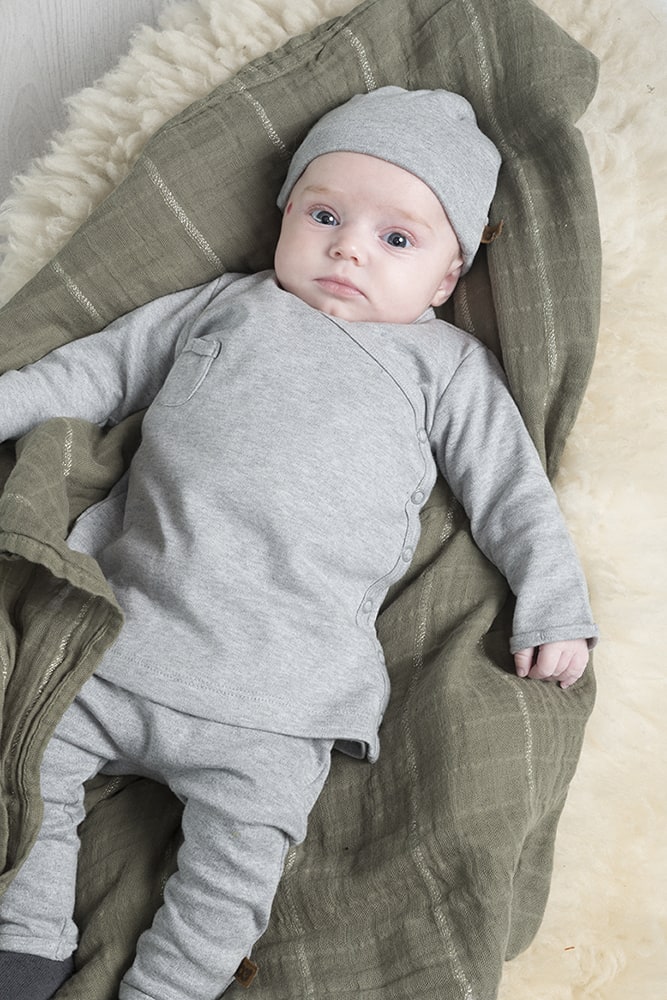 Baby's Only Lange bébé Sparkling Gris Argent - 65x65 cm
