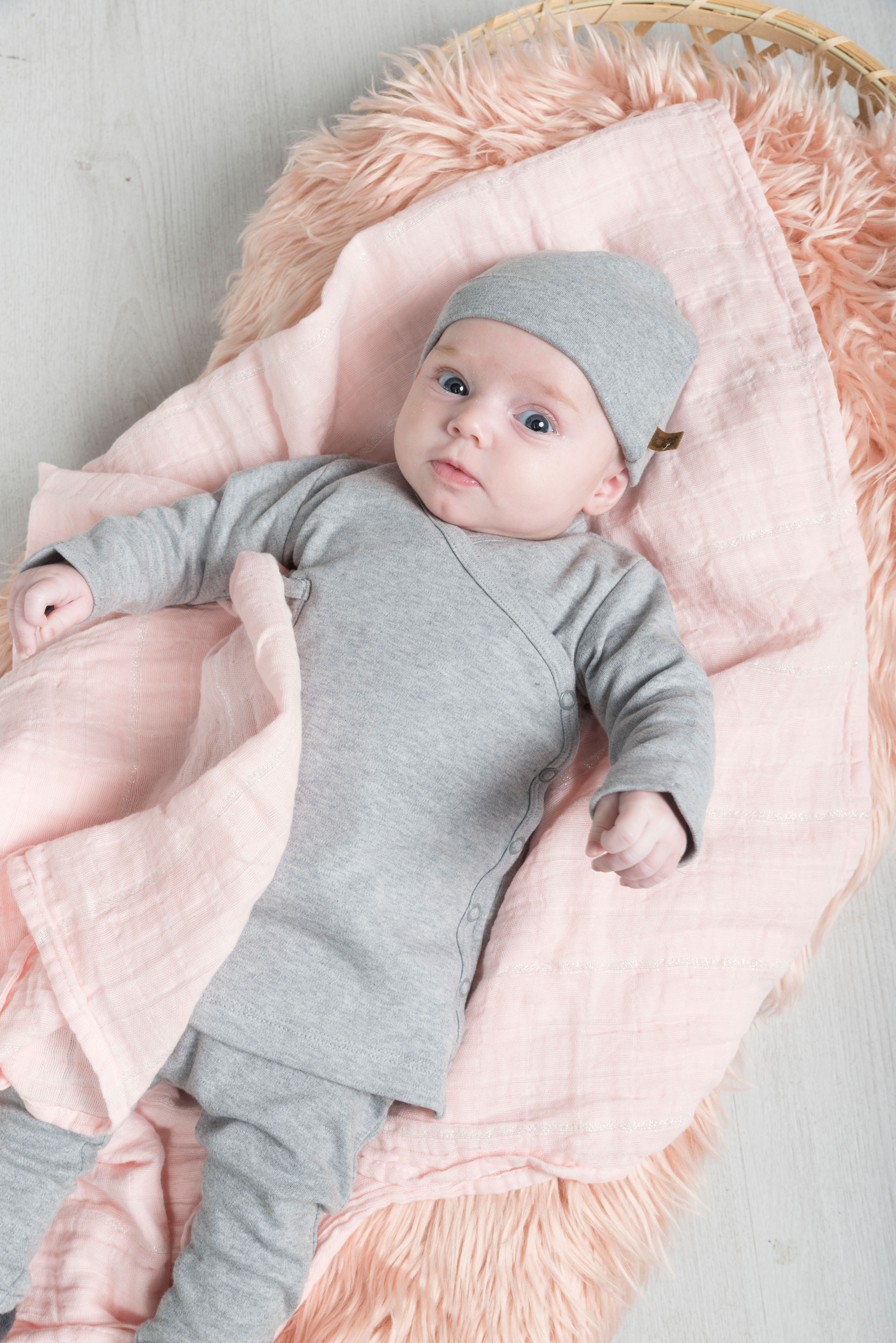 Baby's Only Bonnet Melange Rose très Clair - 0-3 mois