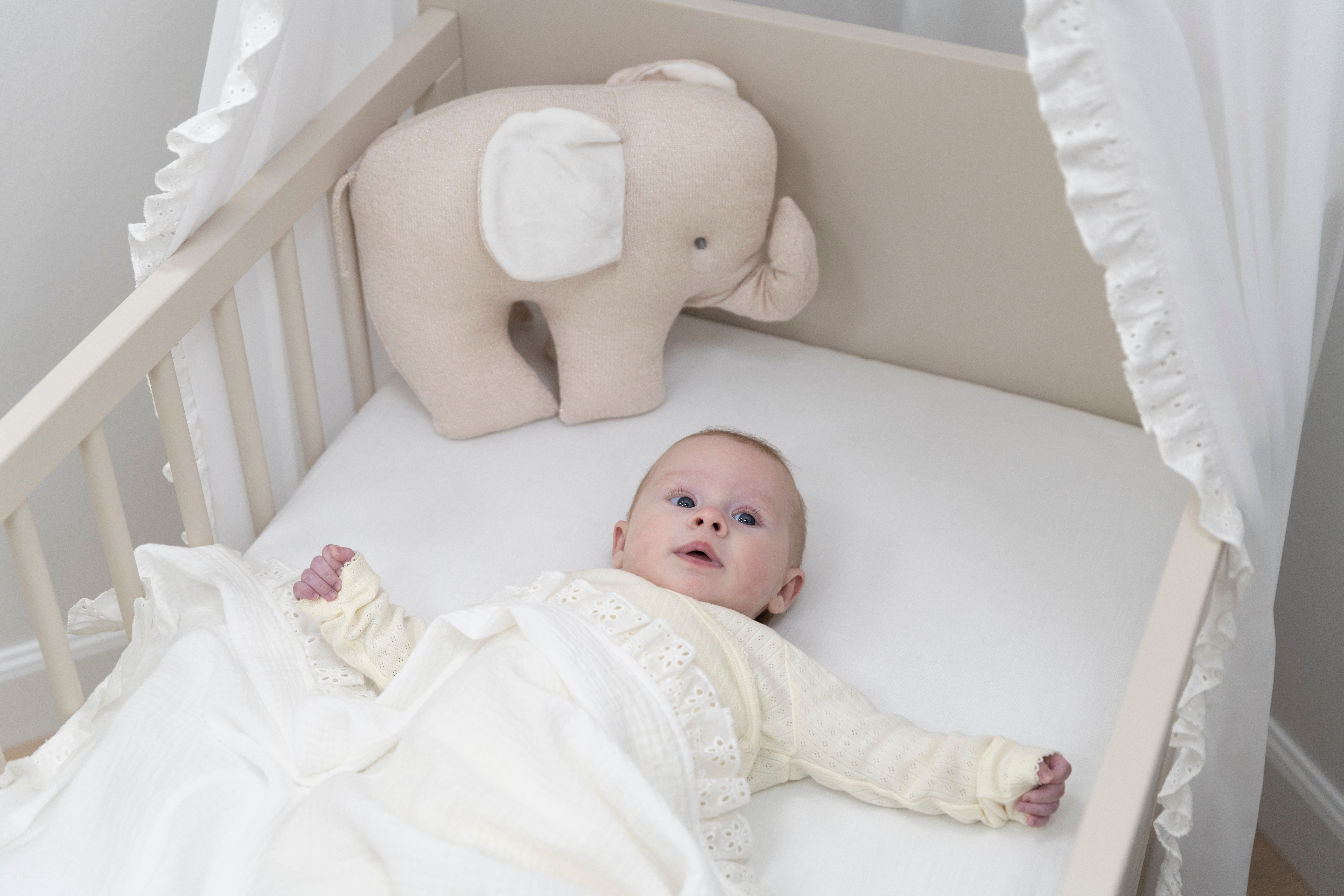Couverture lit bébé Calm blanc
