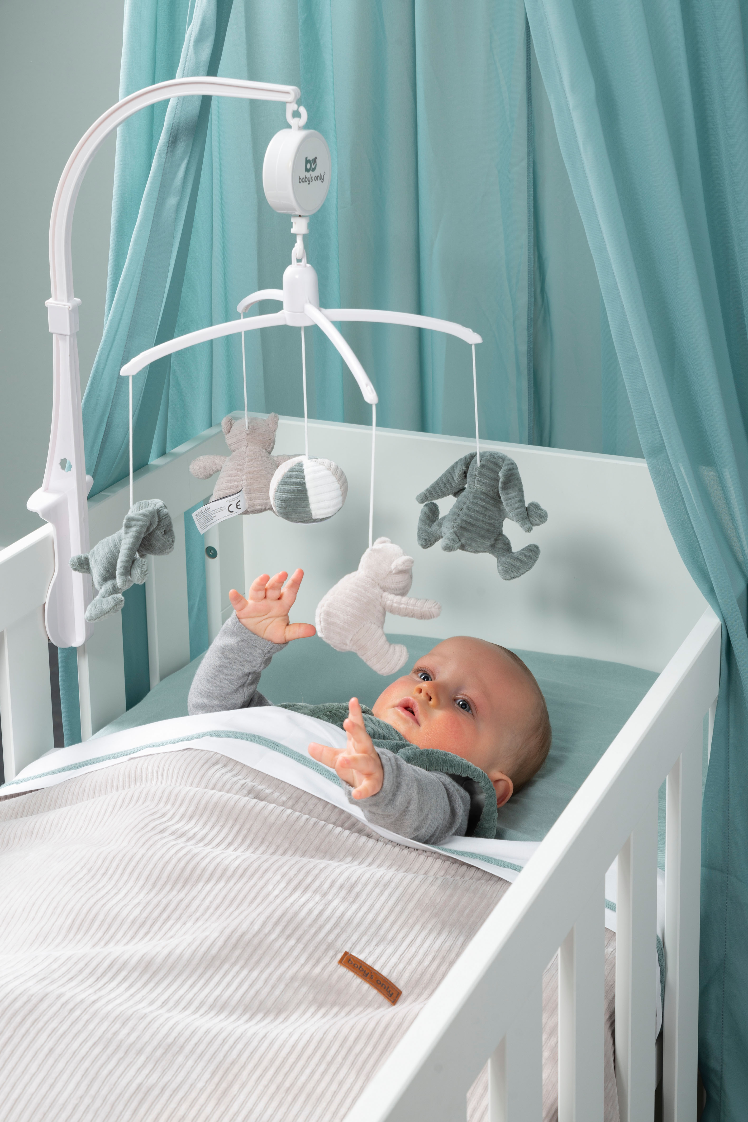 Baby's Only Couverture lit bébé teddy Sense Clay - 100x135 cm
