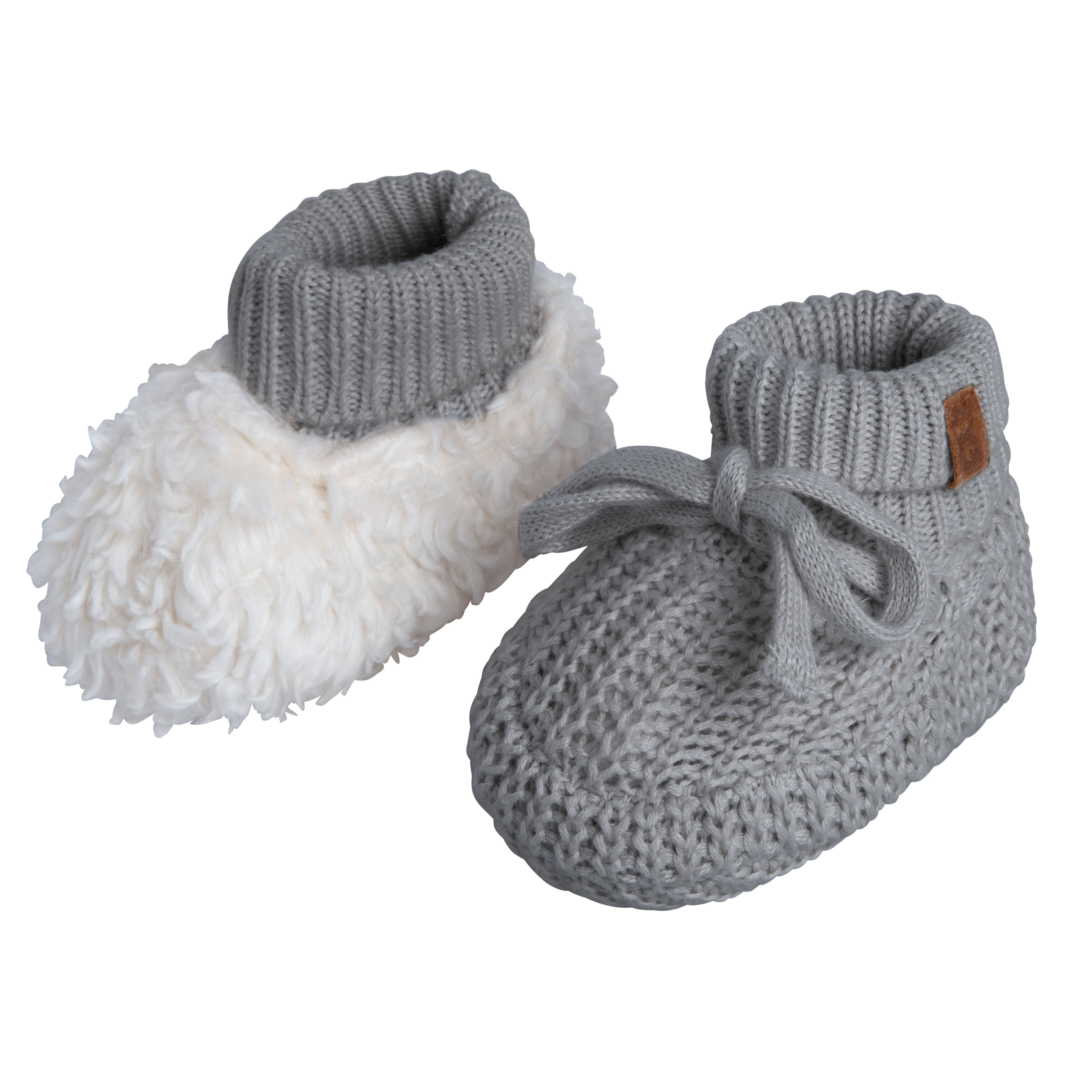 Chaussons teddy Soul gris - 3-6 mois