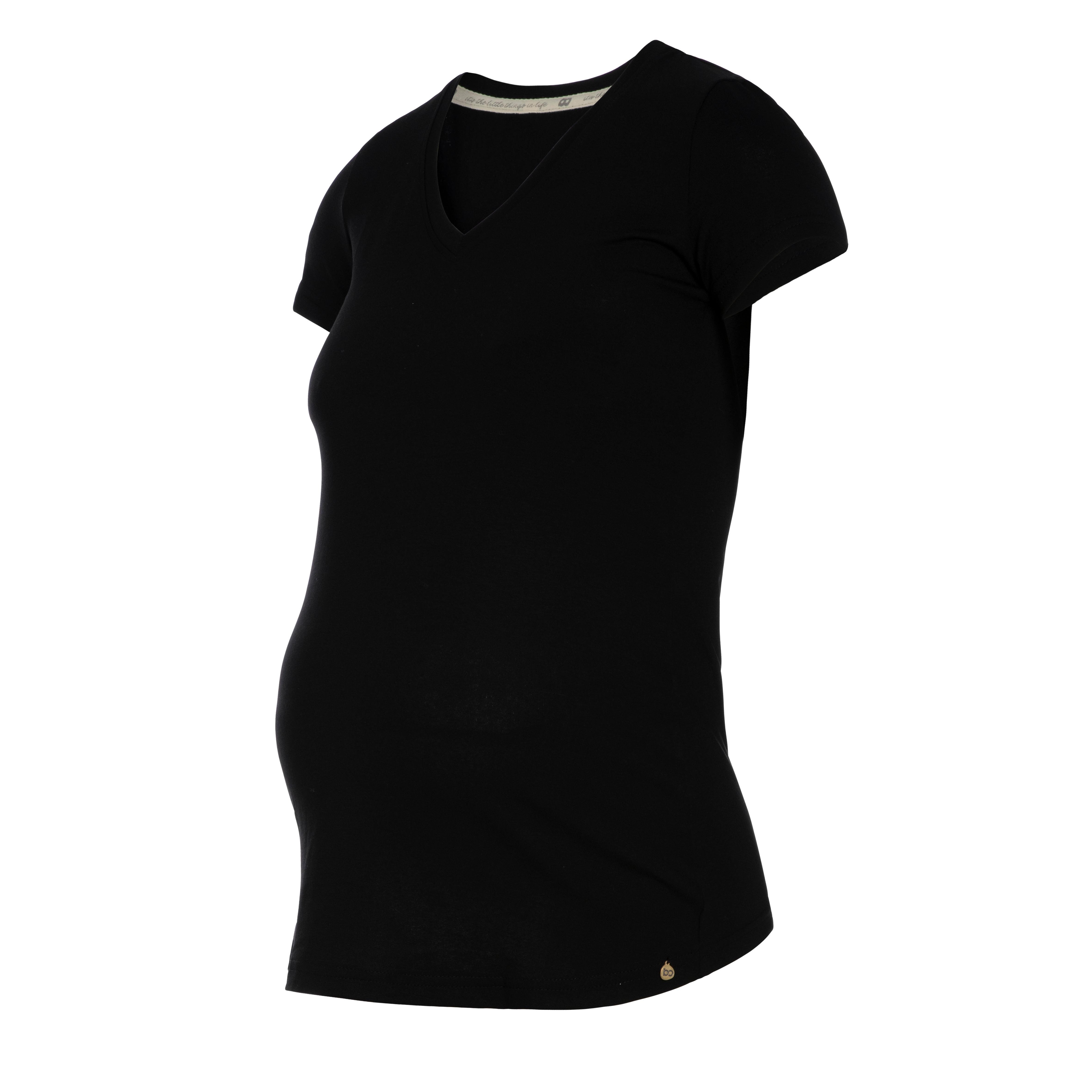 T-shirt de maternité Glow noir - XL
