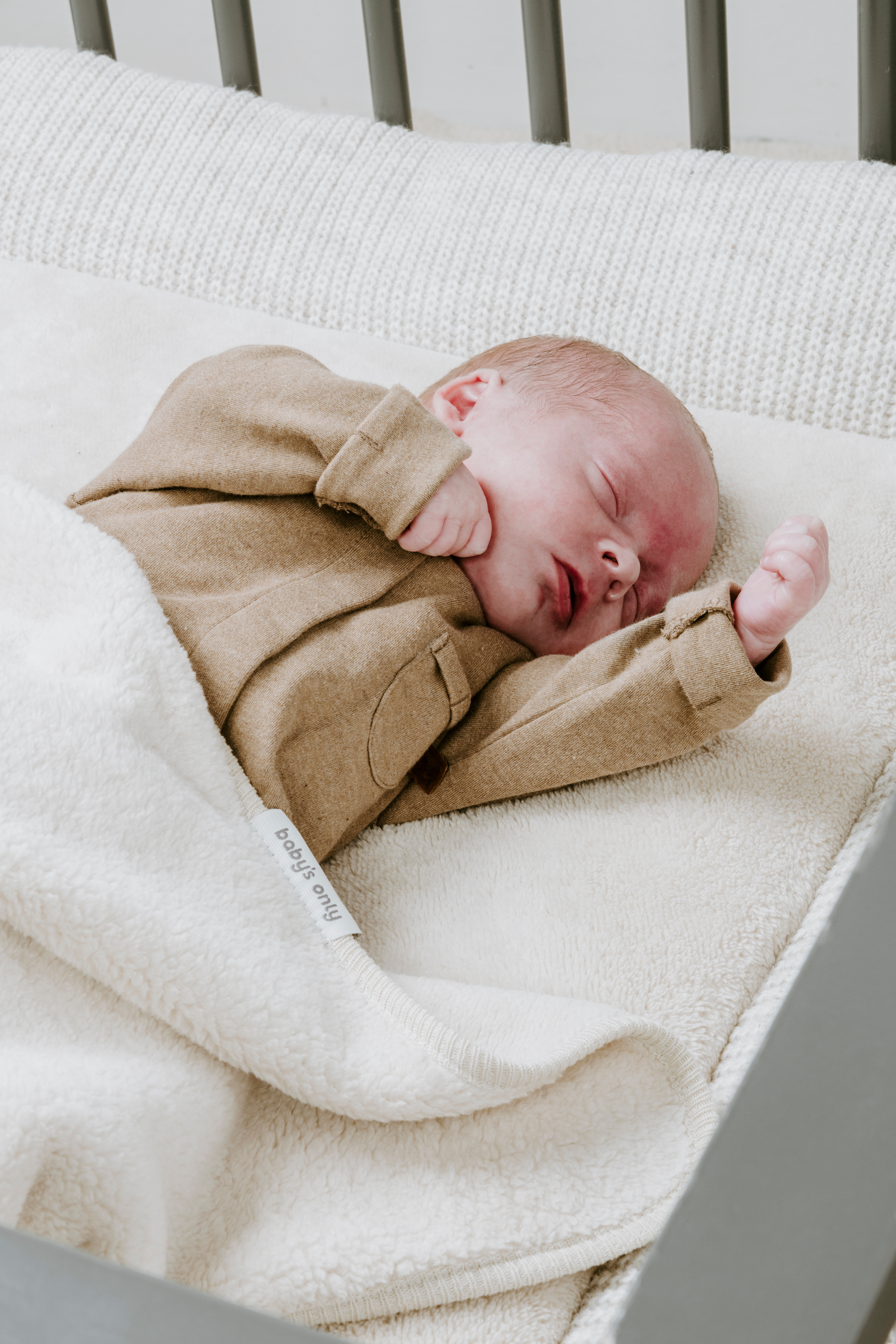 Baby's Only Couverture lit bébé Cozy Dusty Grey - 100x135 cm