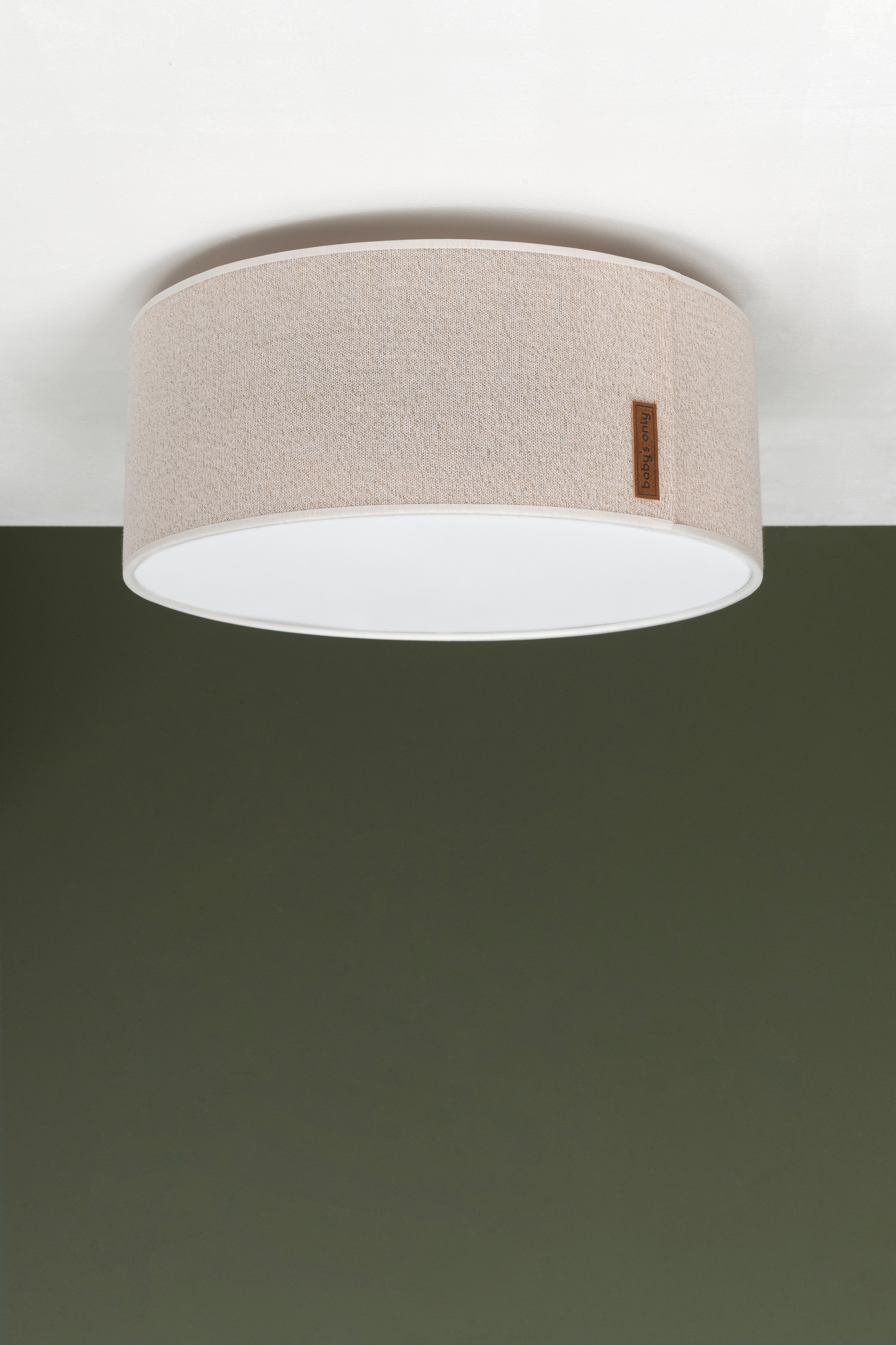 Lampe de plafond Sparkle ivoire-doré mêlé - Ø35 cm