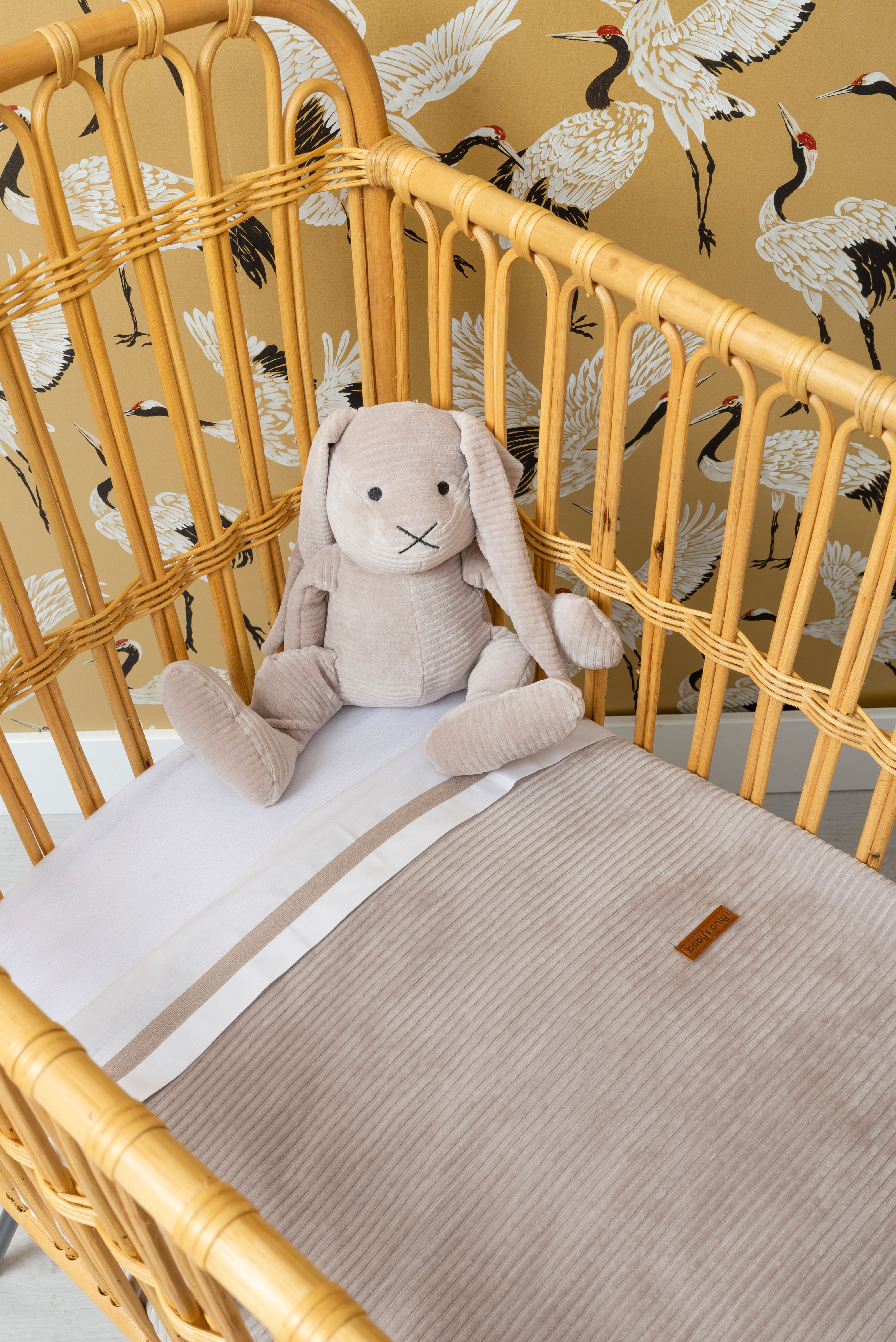 Couverture lit bébé teddy Sense caillou gris