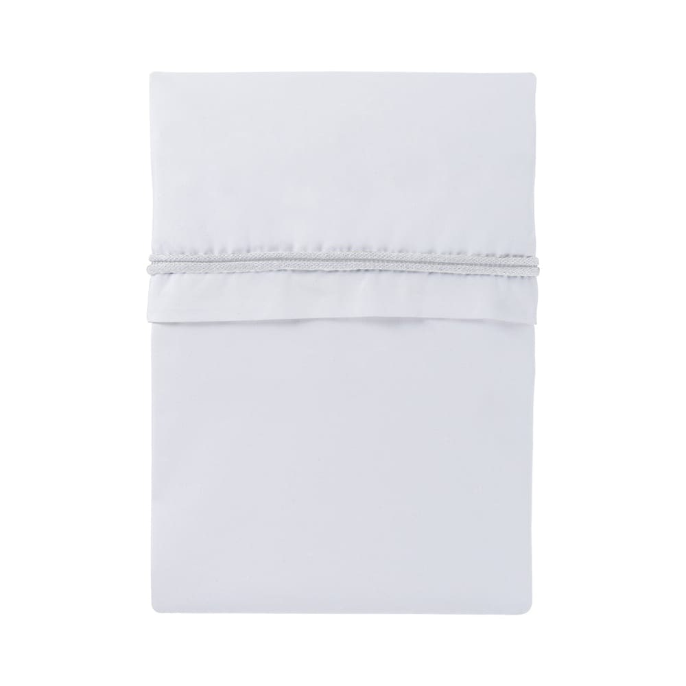 Drap berceau ruban tricoté blanc/blanc